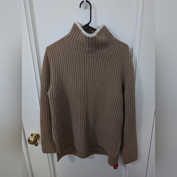 Theory Wool/Cashmere Turtleneck Rib-Knit Sweater size S - Picture 3 of 9